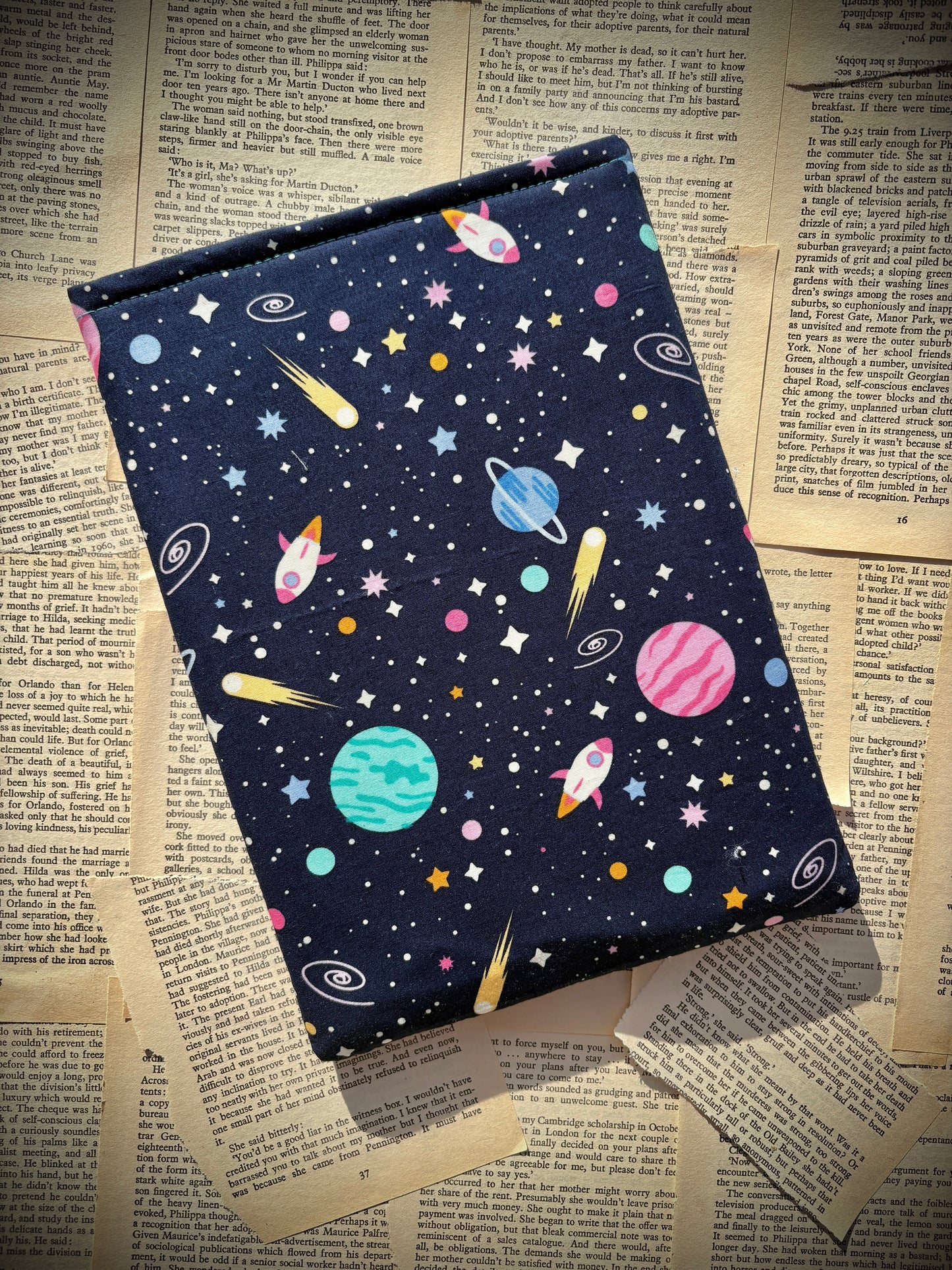 Space Theme Paperback size Book sleeve
