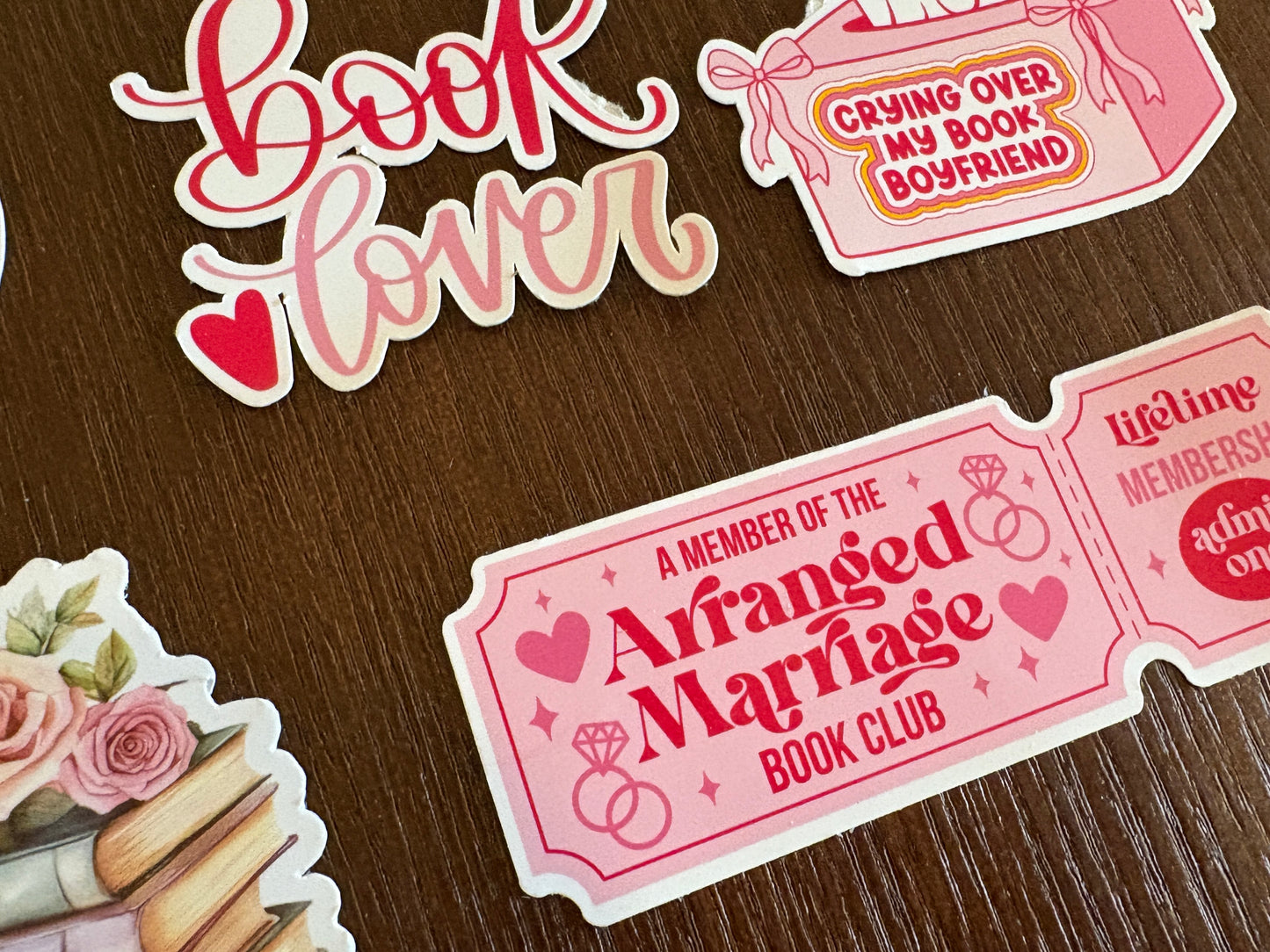 Bookish Romance sticker pack