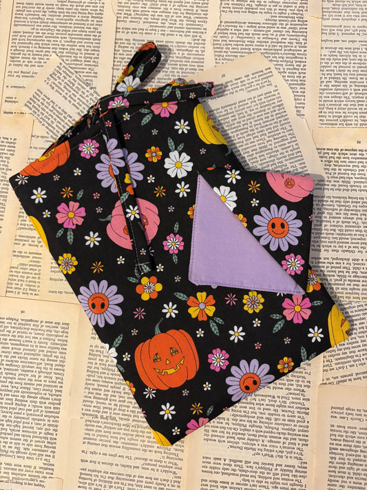Cute spooky Tie Top Book sleeve and corner bookmark