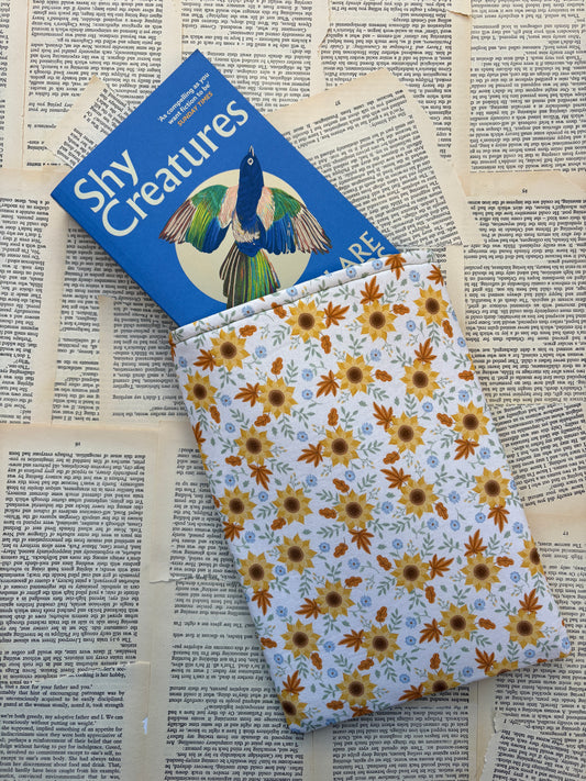 Autumnal Book sleeve SUNFLOWERS