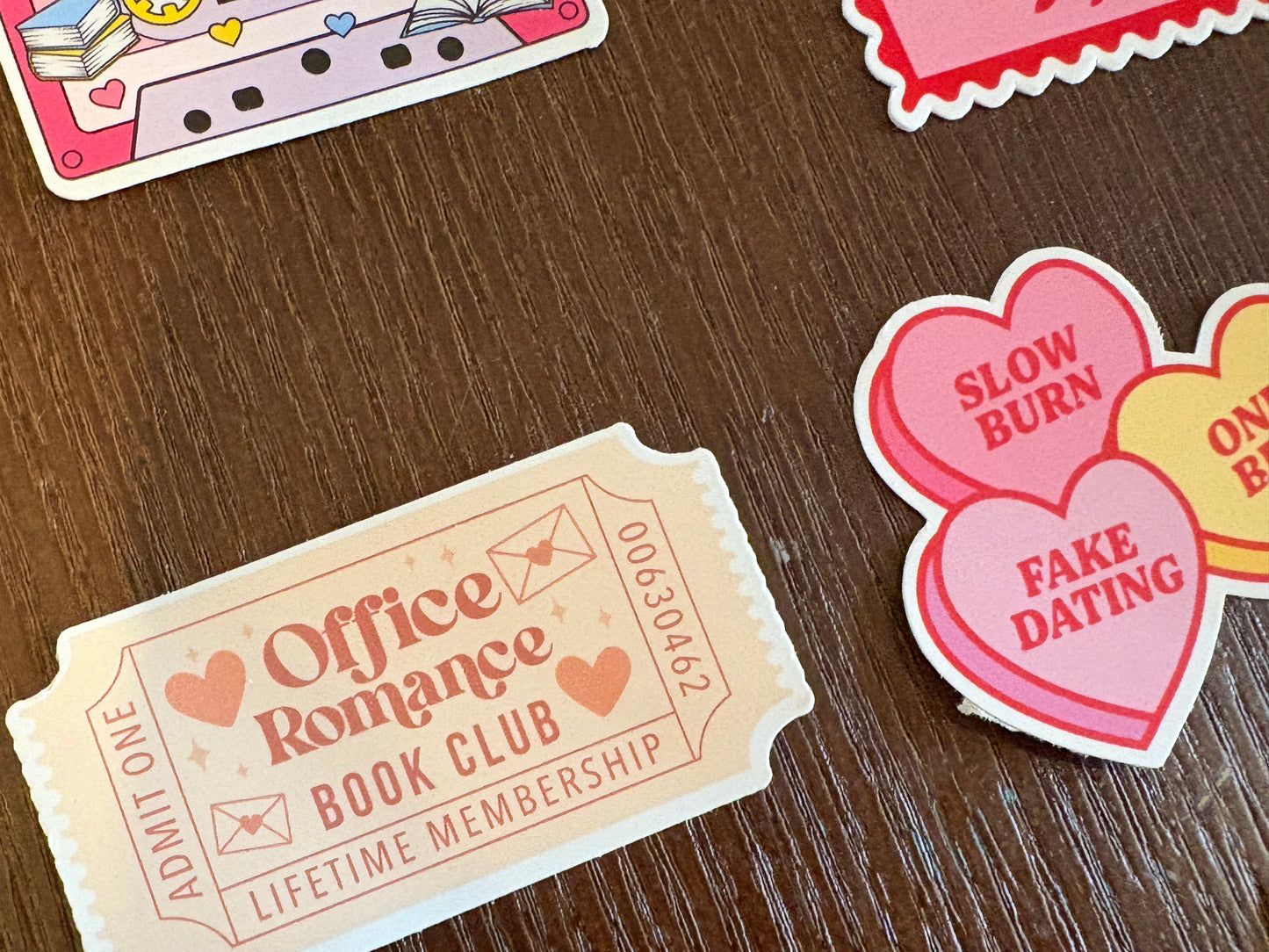 Bookish Romance sticker pack