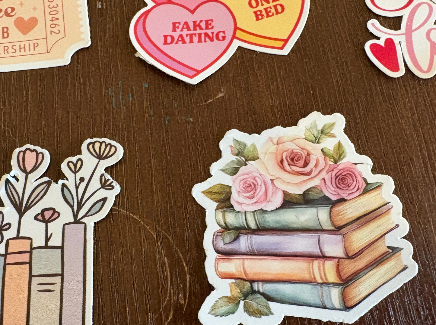 Bookish Romance sticker pack